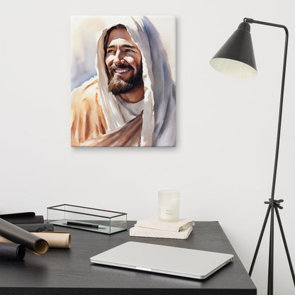 Yeshua's Smile Canvas Print - ChristVisions