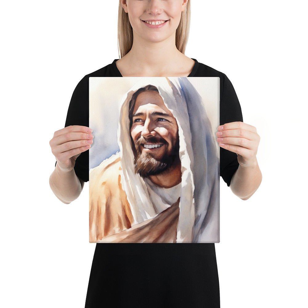 Yeshua's Smile Canvas Print - ChristVisions