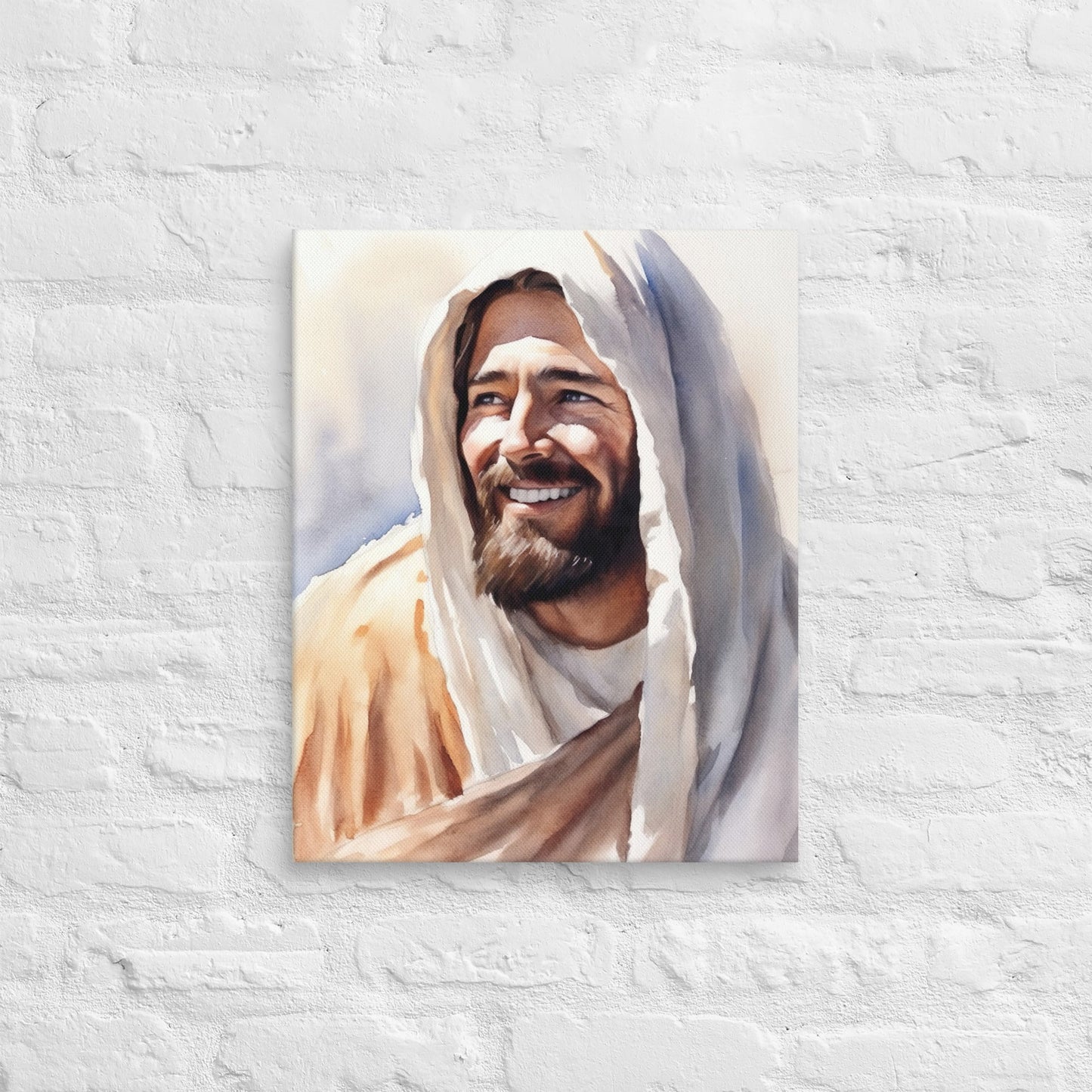 Yeshua's Smile Canvas Print - ChristVisions