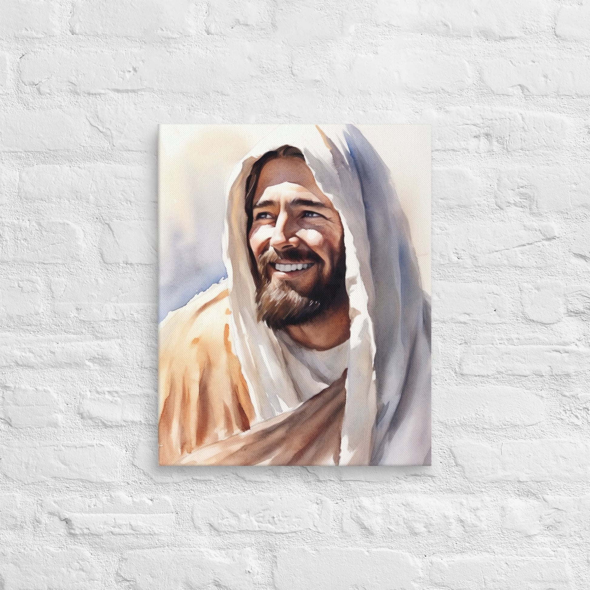 Yeshua's Smile Canvas Print - ChristVisions