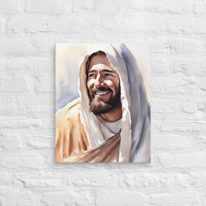 Yeshua's Smile Canvas Print - ChristVisions